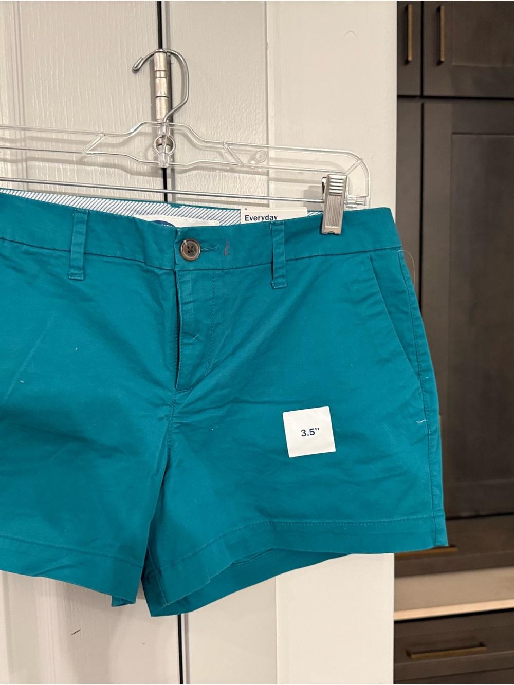 Old Navy Teal Chino Bermuda Shorts - Picture 3 of 3